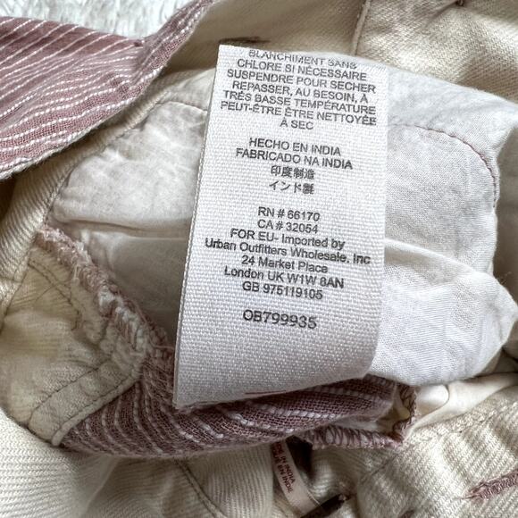 Free People Rumors Harem High Waist Belted Tie at Waist Pants Boho Cotton Mauve - Picture 8 of 13